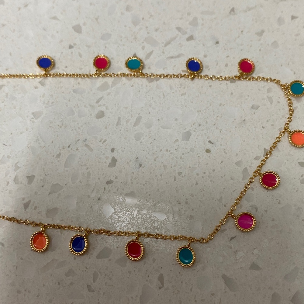 Gorjana MULTI COLORED GOLD ANKLET - Picture 3 of 4